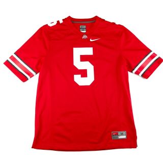 Nike Team Authentic Ohio State Buckeyes 5 Mens M Football Home Jersey