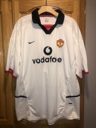 Nike Manchester United 2002/2003 Away Jersey 4 Veron Sz.  Xl 100