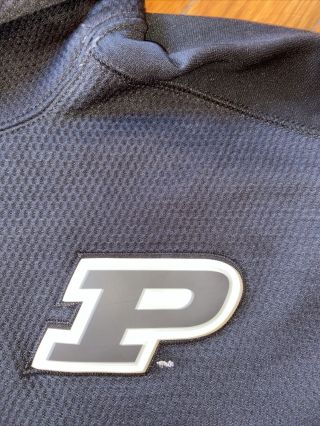 Nike Purdue Indiana Therma - Fit Black Hoodie Sweatshirt Mens Size XL 2