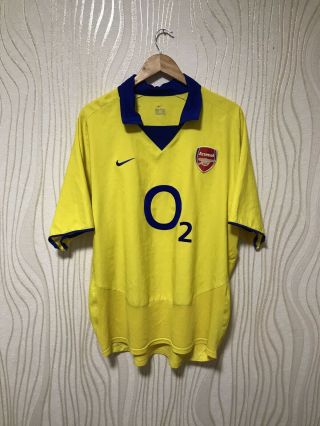 Arsenal London 2003 2004 Away Nike Football Soccer Shirt Jersey