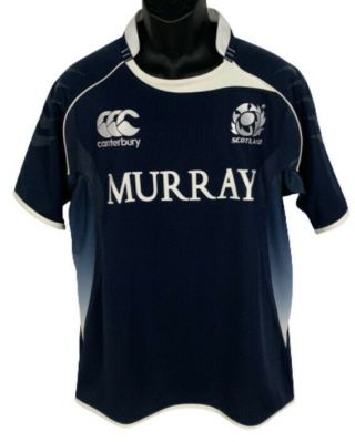 Canterbury Ccc Blue Rugby Jersey Shirt Men’s Xl Scotland Murray