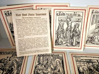 10 Note Cards Illustrations From The Nuremberg Chronicle From Conception Abbey