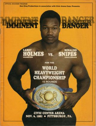 1981 Heavyweight Championship Larry Holmes Renaldo “mr” Snipes