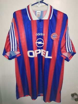 Bayern Munich 1995 1996 1997 Home Football Shirt Soccer Jersey Adidas Size - Xl