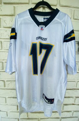 Nfl Reebok Philip Rivers Jersey Los Angeles Chargers White 17 Size Large