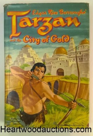 Tarzan And The City Of Gold By Edgar Rice Burroughs Whitman 1952