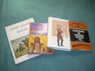 4 Books On The Battles/campaigns Of Gen.  George Armstrong Custer/miltary History