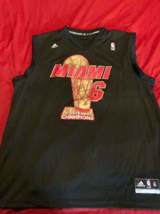 Miami Heat 2013 Nba Champs Lebron James Jersey Mens Size Xl