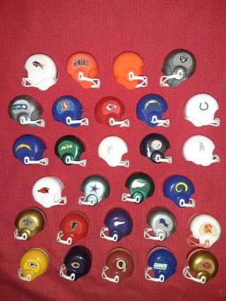 Vintage Mini Nfl Football Helmets Complete Set Gumball Machines All 28 Teams
