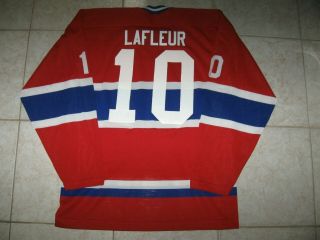 Vintage 10 Guy Lafleur Montreal Canadiens Off.  Lic.  Ccm Maska Jersey,  Men 