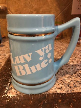 Vintage Houston Oilers Luv Ya Blue 5.  5” Stein Mug