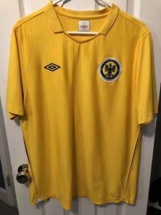 Liberia Futbol Club Yellow Umbro Brand Football Kit Soccer Jersey Size Xl