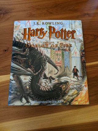 Harry Potter And The Goblet Of Fire Illustrated Hardcover Book