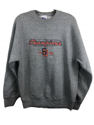 San Diego Padres Vintage 1998 National League Champions Sweatshirt - Men’s Medium