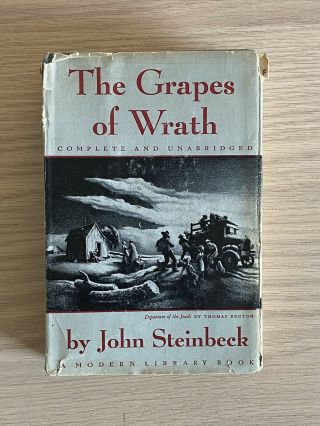 Grapes Of Wrath John Steinbeck Modern Library 1939 Random House Unabridged