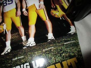 2007 LSU Football Poster Season Schedule Lighting Up Saturday Night 18 x 24 