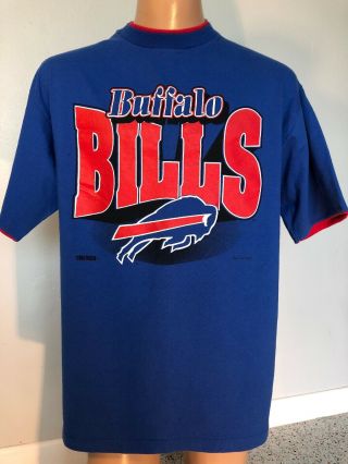 Vintage 90’s Buffalo Bills Trench T Shirt Xl Nfl Football Throwback Made In Usa