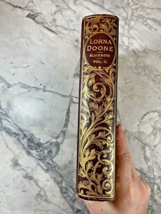 Circa 1900 Antique Classic Book " Lorna Doone: Romance Of Exmoor " Vol 2