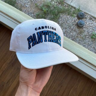 Vintage Starter Carolina Panthers Script Snapback Hat Cap