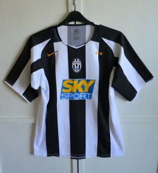 Juventus Italy 2004/2005 Home Football Shirt Jersey Maglia Kit Nike Size M