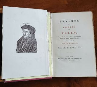 Erasmus In Praise Of Folly Etchings By Holbein 1876