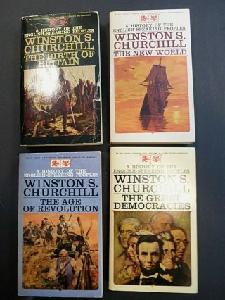 Winston Churchill A History Of The English Speaking Peoples 4 Vol Pb Box Set
