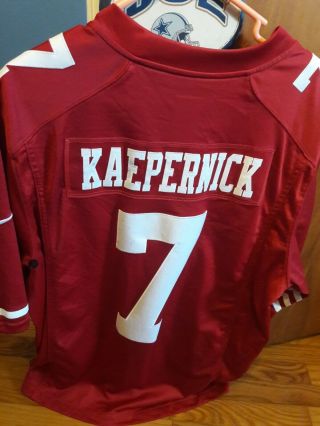 Nike On Field San Francisco 49ers Colin Kaepernick 7 NFL Sewn Jersey Mens XL 2