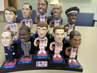 2004 DETROIT PISTONS BURGER KING BOBBLEHEAD COMPLETE SET OF 10 W/ STAND 2