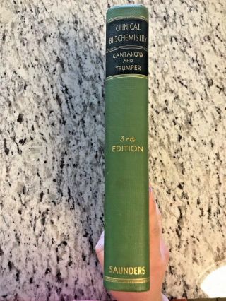 1945 Antique Medical Book " Clinical Biochemistry "