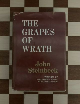 1939 The Grapes Of Wrath By John Steinbeck 1st Edition Hardcover.  Very Good Cond