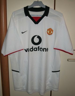 Manchester United 2002 - 2003 Away Football Shirt Jersey Nike Size L