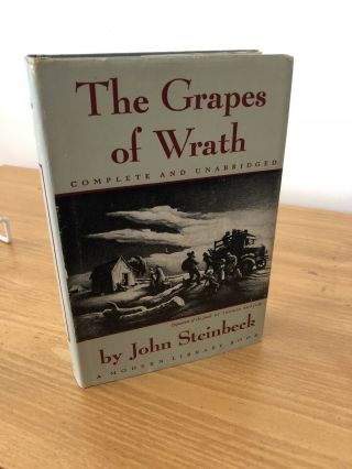 The Grapes Of Wrath By John Steinbeck Modern Library 148 Hc Dj 1939