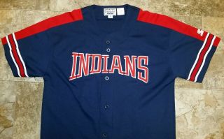 90 ' s Vintage Jim Thome Cleveland Indians 25 Starter Jersey - Large 21 