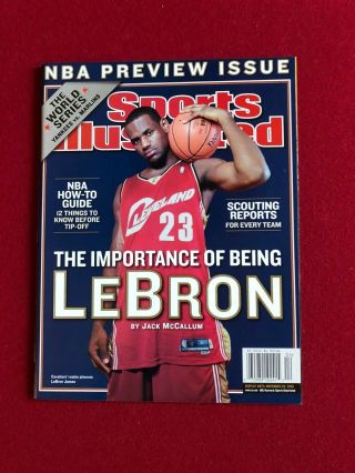2003,  Lebron James,  " Sports Illustrated " (no Label) Scarce (rookie Phenom)
