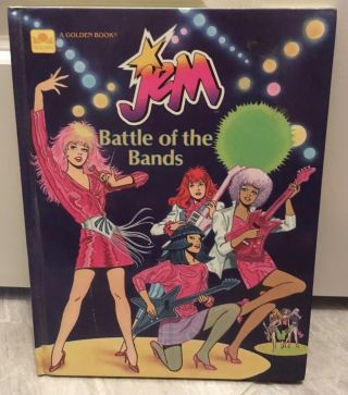 Rare Jem Battle Of The Bands Golden Books 1986 / Jem & The Holograms