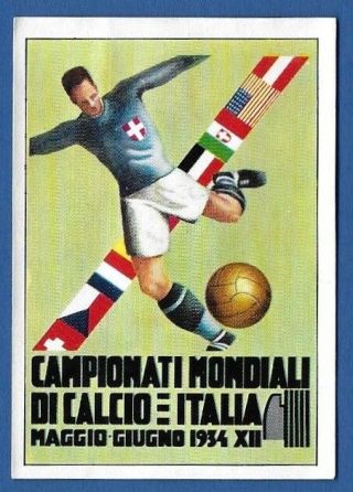 Autoadesivo Calciatori Panini Mexico 70 - Recupero - Poster Italia 1934