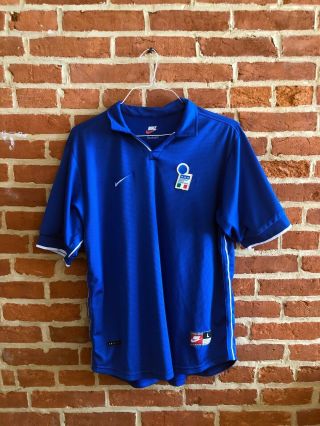 1997 - 1998 Nike Italy Home Shirt (size: L)