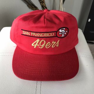 Vintage San Francisco 49ers Script Snapback Hat Nfl Starter Splash Montana Annco