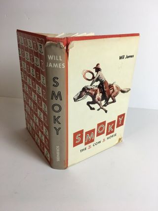 Smoky The Cow Horse By Will James,  Hb Dj,  Scribners 1970s Edition