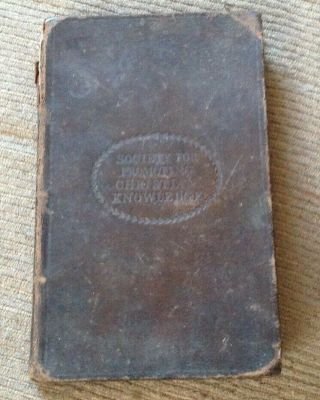 Antique 1832 Leather Bound Book A Companion For The Aged By Richard Peers
