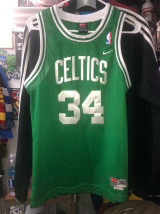 Vtg Nike Team Paul Pierce Boston Celtics Basketball Jersey Kids Xl Sewn L,  2