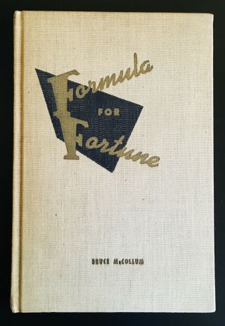 1953 Formula For Fortune 1st Ed.  Real Estate Making Money Wall Street Business