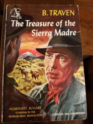 Treasure Of The Sierra Madre Pocket 455 Pb 1948 Humphrey Bogart Movie Tie - In