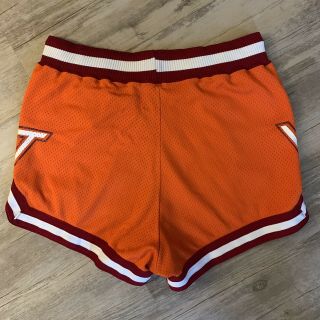 Vintage 1980s Virginia tech Hokies college basketball uniform shorts Size 34 3