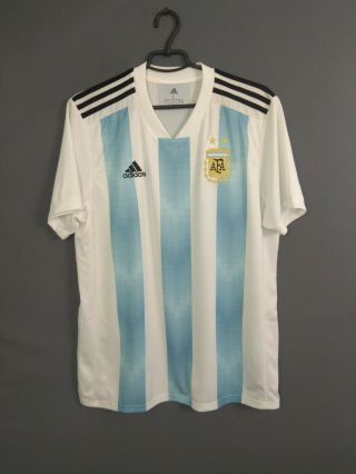 Argentina Jersey 2018 2019 Home L Shirt Mens Camiseta Soccer Adidas Bq9324 Ig93