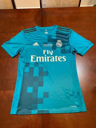 Adidas Real Madrid 2017/2018 Champions League Final Jersey Mens Small
