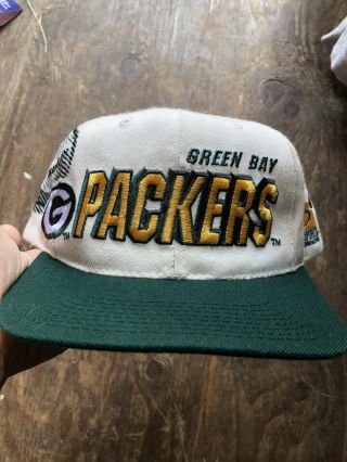Vintage Green Bay Packers Proline Sports Specialties Laser Snapback