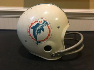 Vintage Rawlings Usa Miami Dolphins Air - Flo Football Helmet Hnfl U.  S.  A.  Look