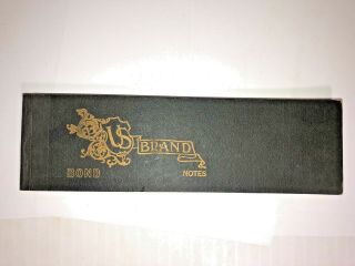 Rare Vintage Antique Book Of U.  S.  Brand Bond Notes Quality