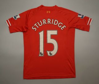 Sturridge 15 Liverpool 2013 2014 Home Football Soccer Shirt Jersey Warrior Kit
